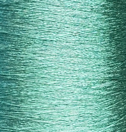 Torcitura di Domaso Zenzero Nm 1700 – Viskosegarn mit Metallfaser col. Mintgrün 636